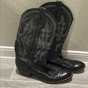 Rios of Mercedes Black Leather Boots